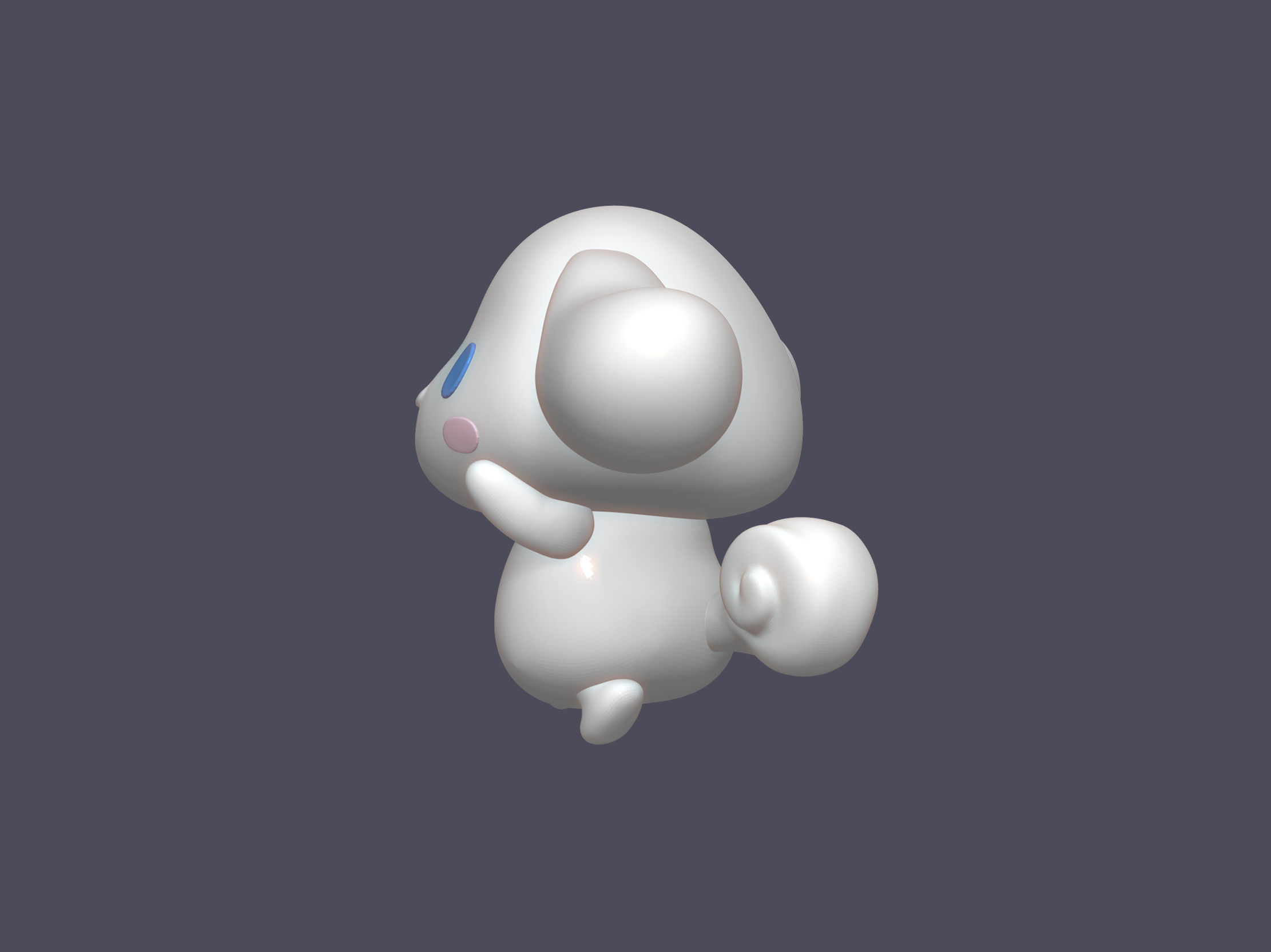Cinnamoroll chubby puppy 3D print model_7