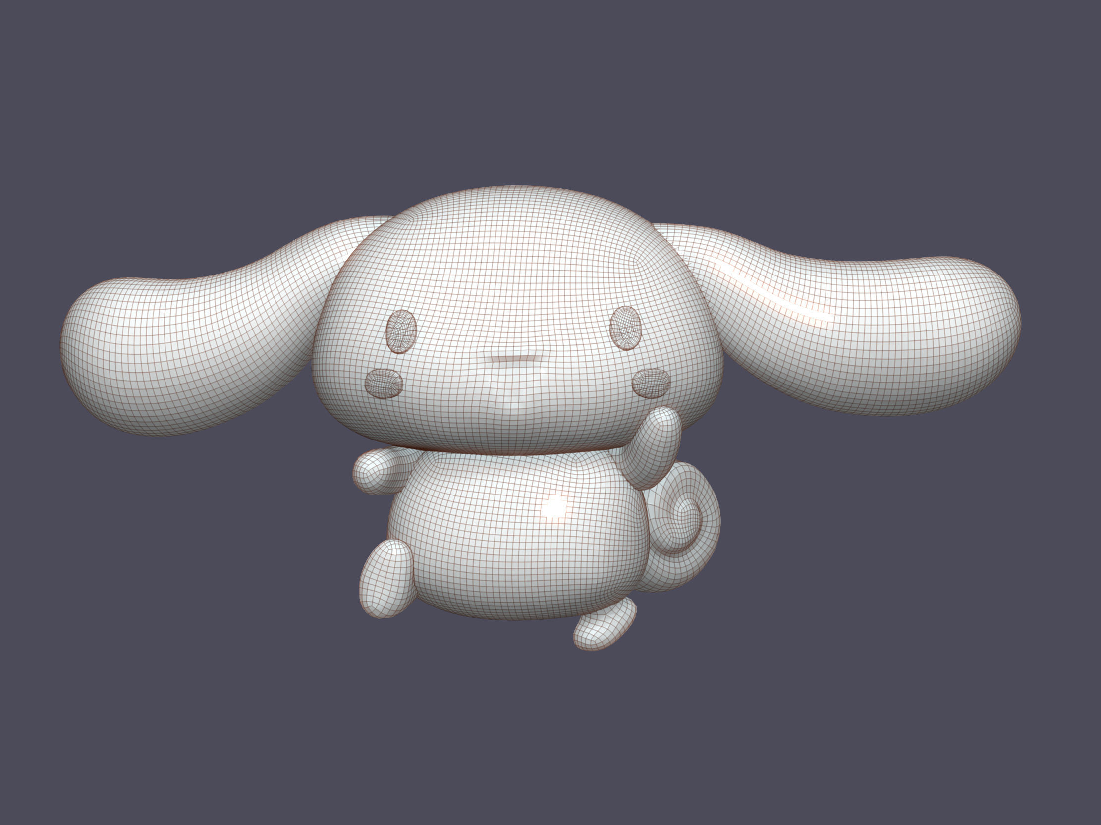 Cinnamoroll chubby puppy 3D print model_9