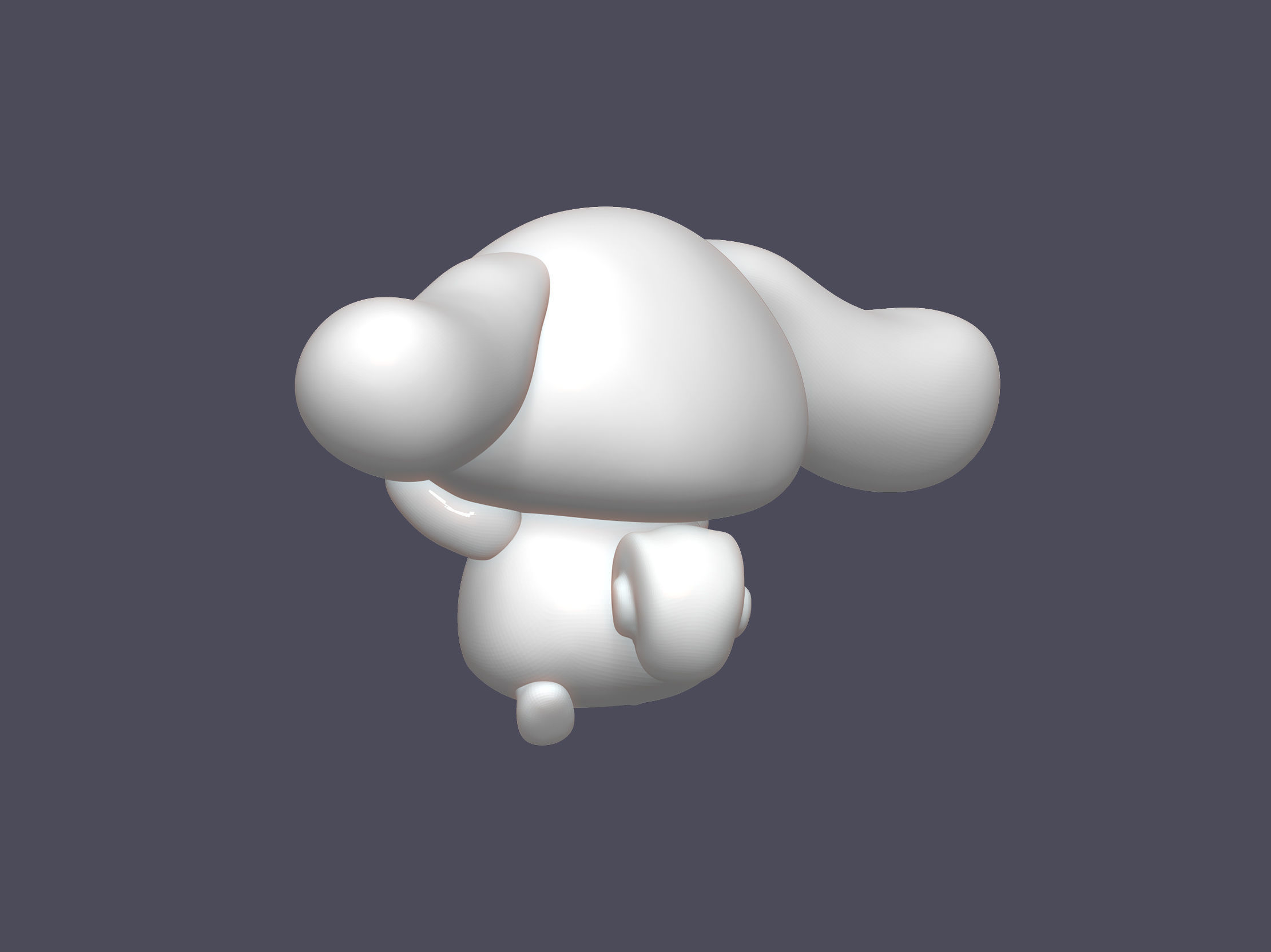 Cinnamoroll chubby puppy 3D print model_6
