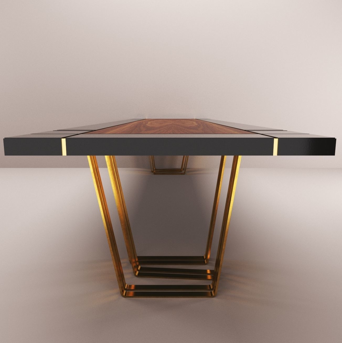 Table with brass legs 3D model_3