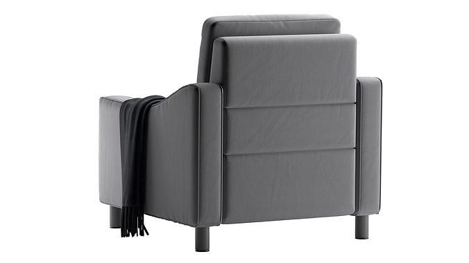 AUTOGRAPH Fabric Slope Battery Recliner 3D model 3