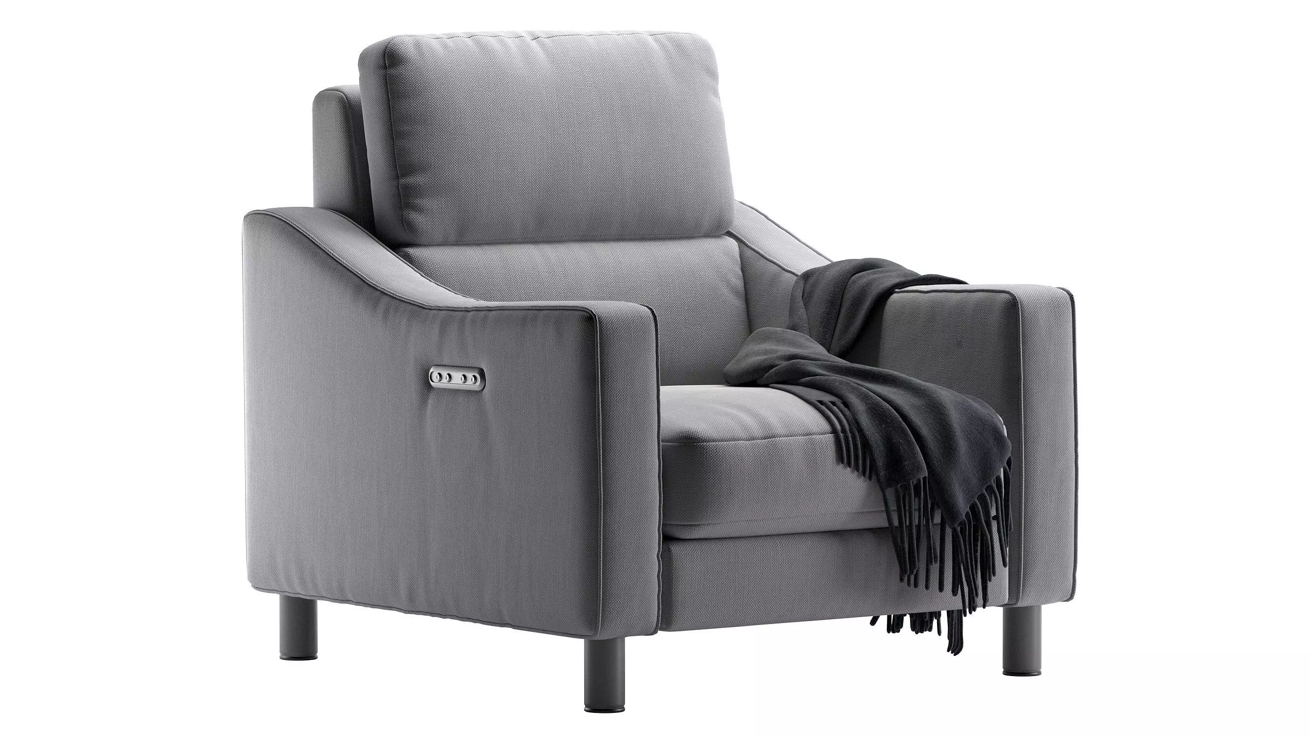 AUTOGRAPH Fabric Slope Battery Recliner 3D model