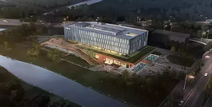 SU model of modern Qingpu office archives