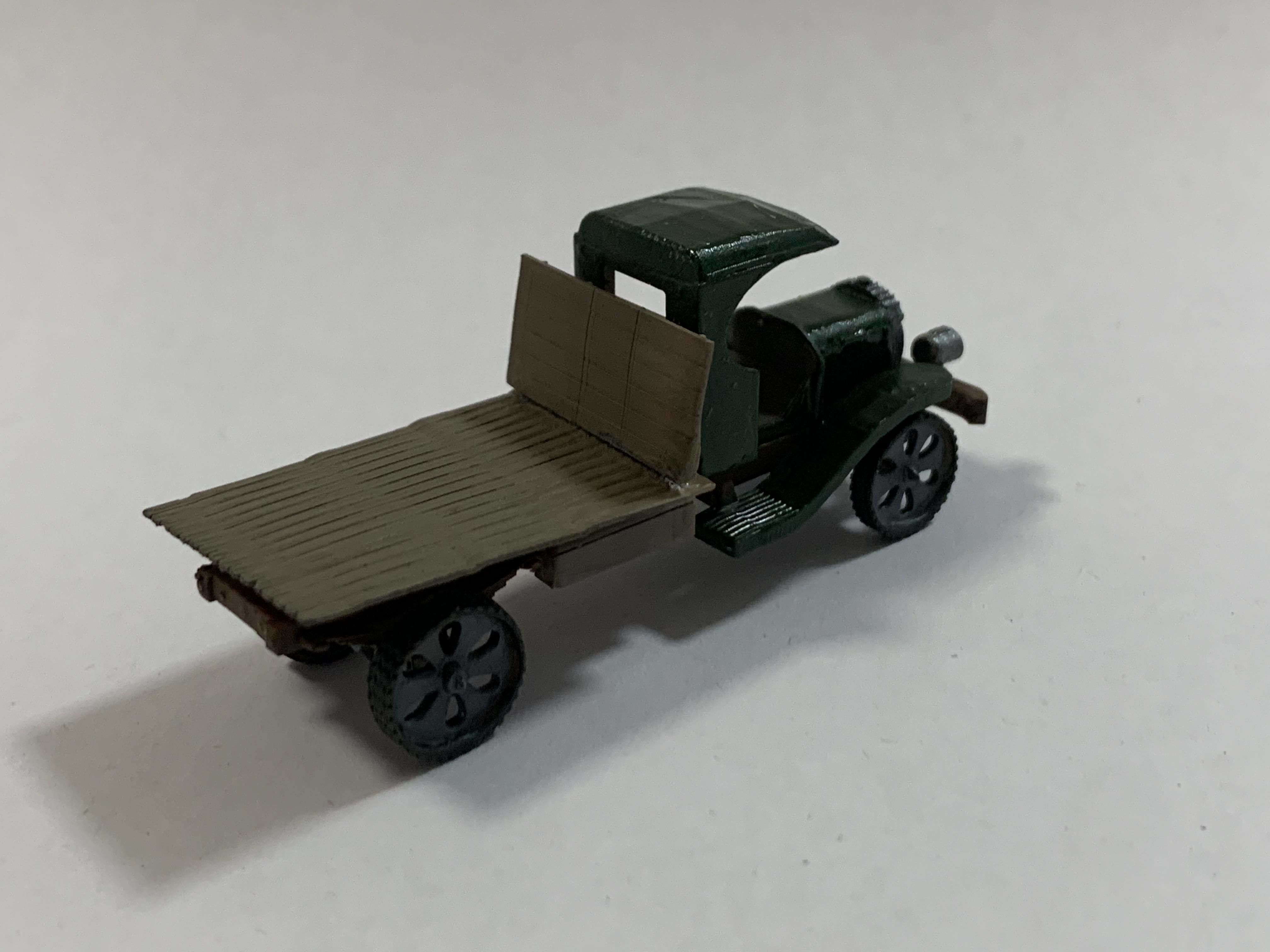 HO Scale 1920s era Federal flatbed truck 3D print model_3