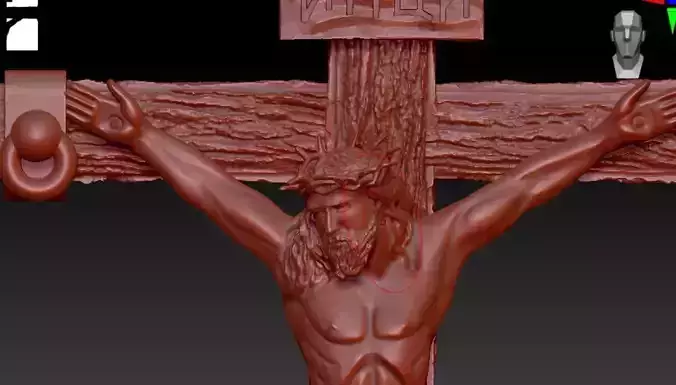 gold cross with wood texture