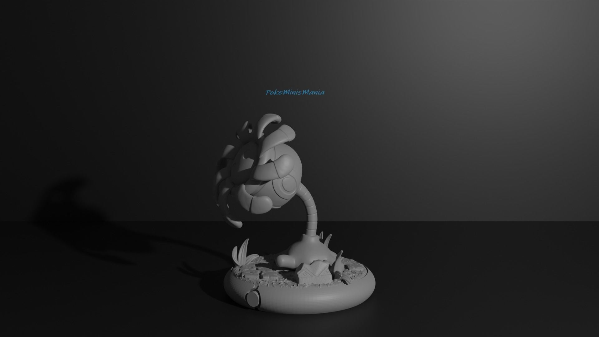 Lileep and Cradily pokemon 3D print model 3D print model_6