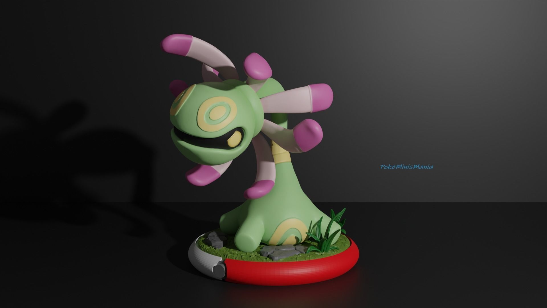 Lileep and Cradily pokemon 3D print model 3D print model_10