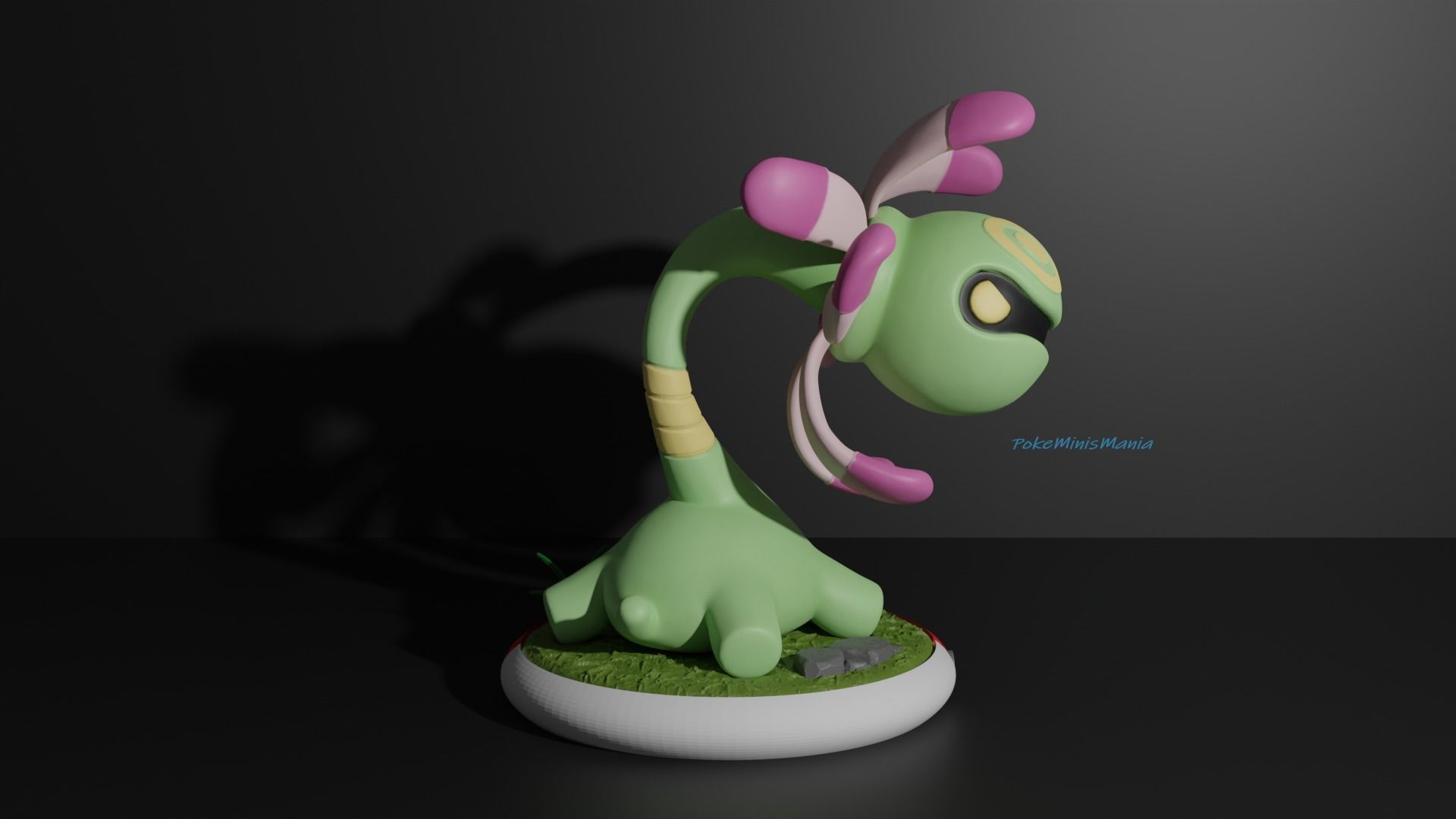 Lileep and Cradily pokemon 3D print model 3D print model_11