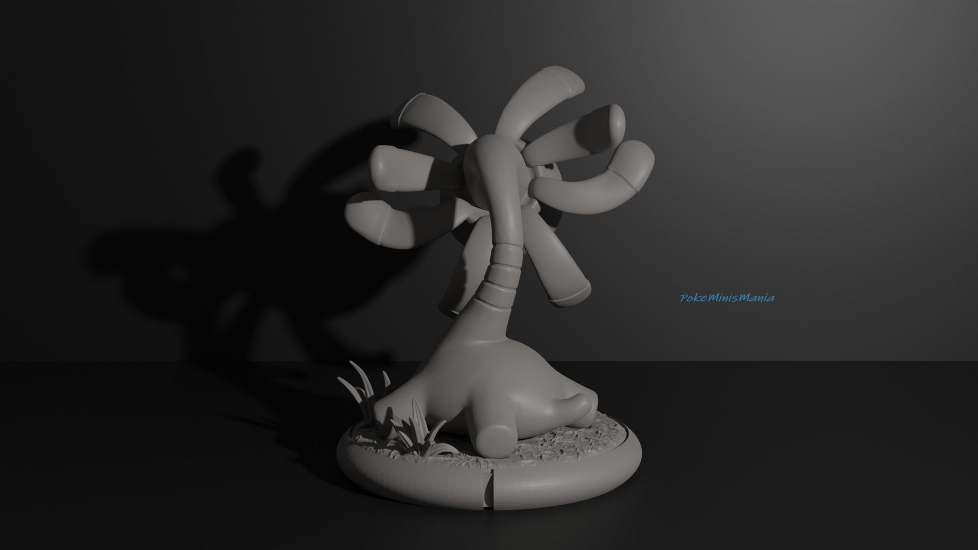 Lileep and Cradily pokemon 3D print model 3D print model_16
