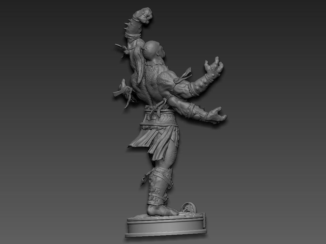 Goro mortal kombat 3D print model_6