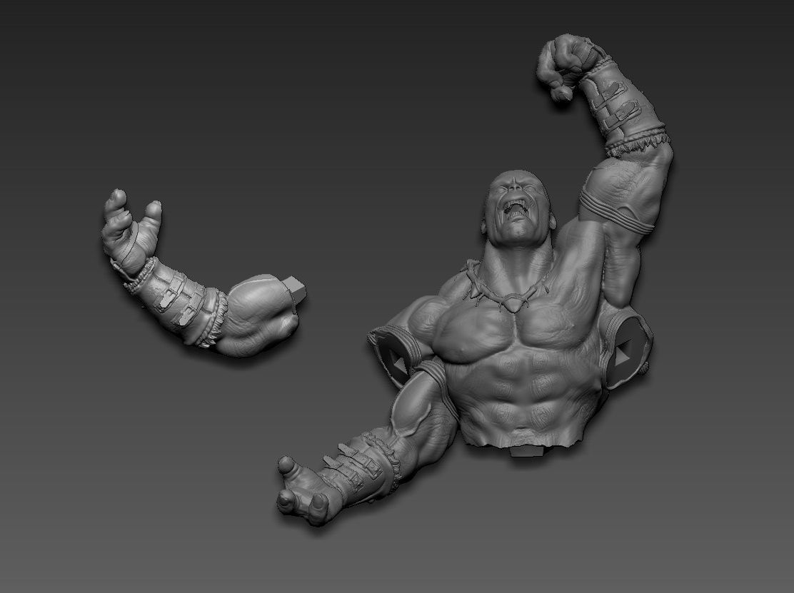Goro mortal kombat 3D print model_25