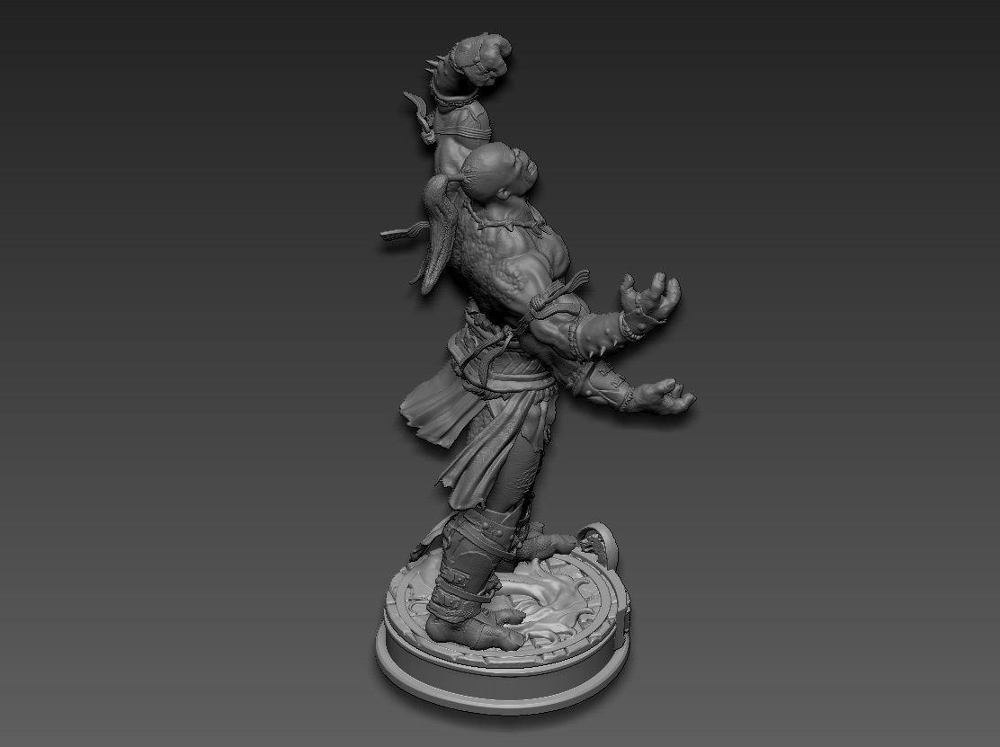 Goro mortal kombat 3D print model_18