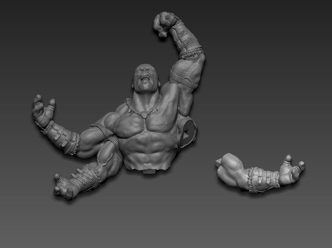 Goro mortal kombat 3D print model_24