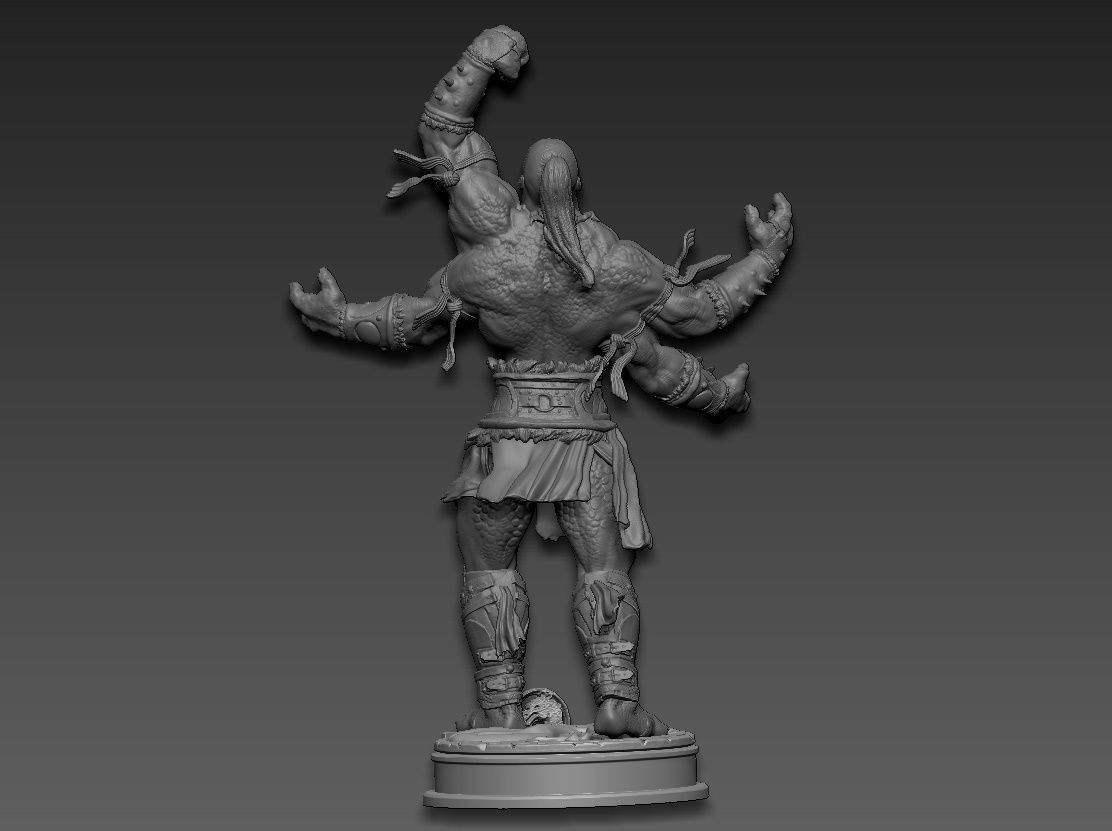 Goro mortal kombat 3D print model_8