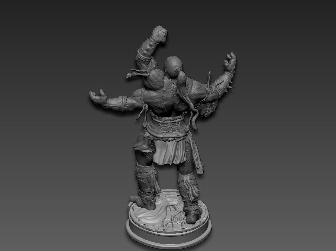 Goro mortal kombat 3D print model_17