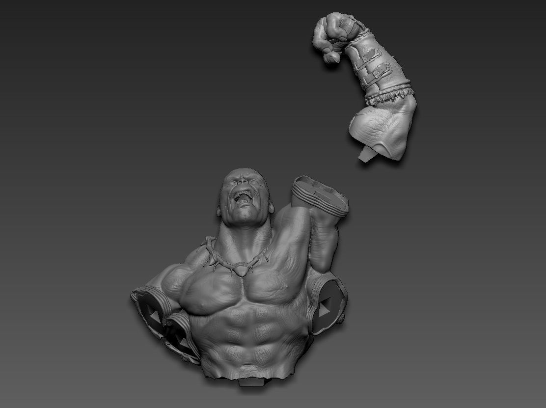 Goro mortal kombat 3D print model_27