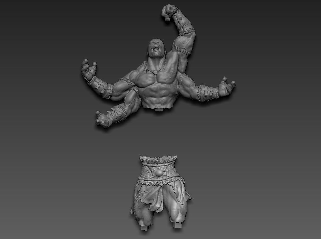 Goro mortal kombat 3D print model_23