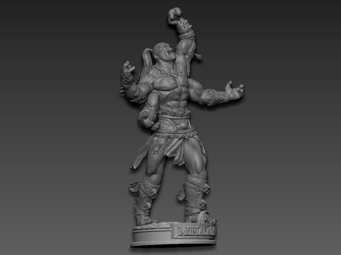 Goro mortal kombat 3D print model_2