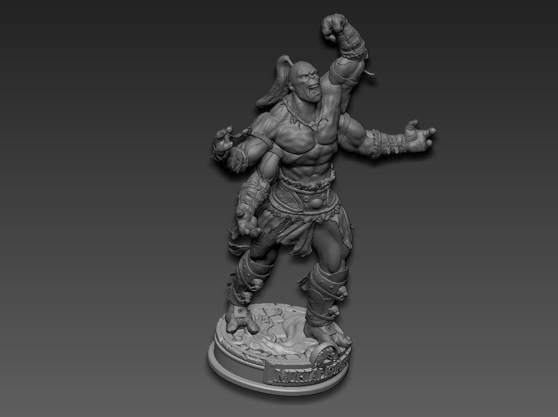 Goro mortal kombat 3D print model_19