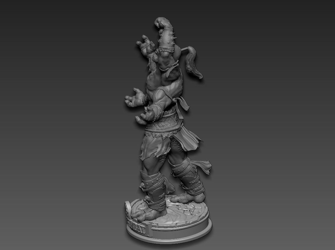 Goro mortal kombat 3D print model_16