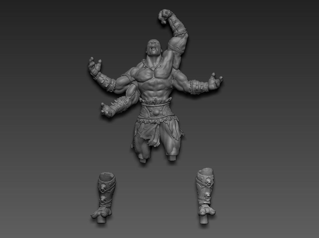 Goro mortal kombat 3D print model_22