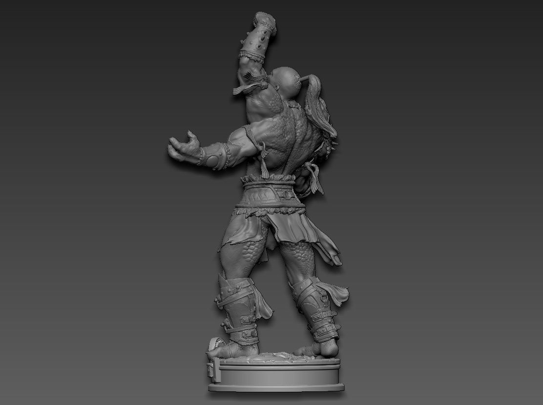 Goro mortal kombat 3D print model_10