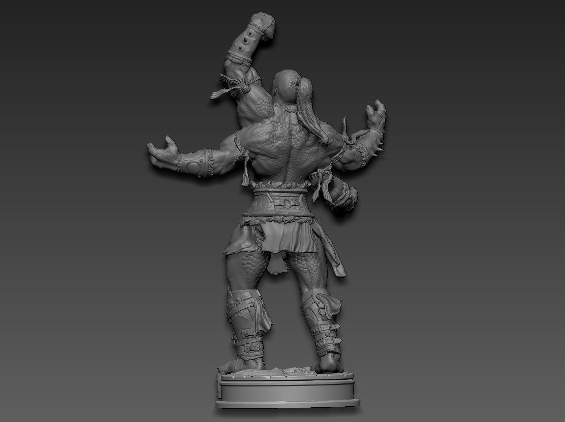 Goro mortal kombat 3D print model_9
