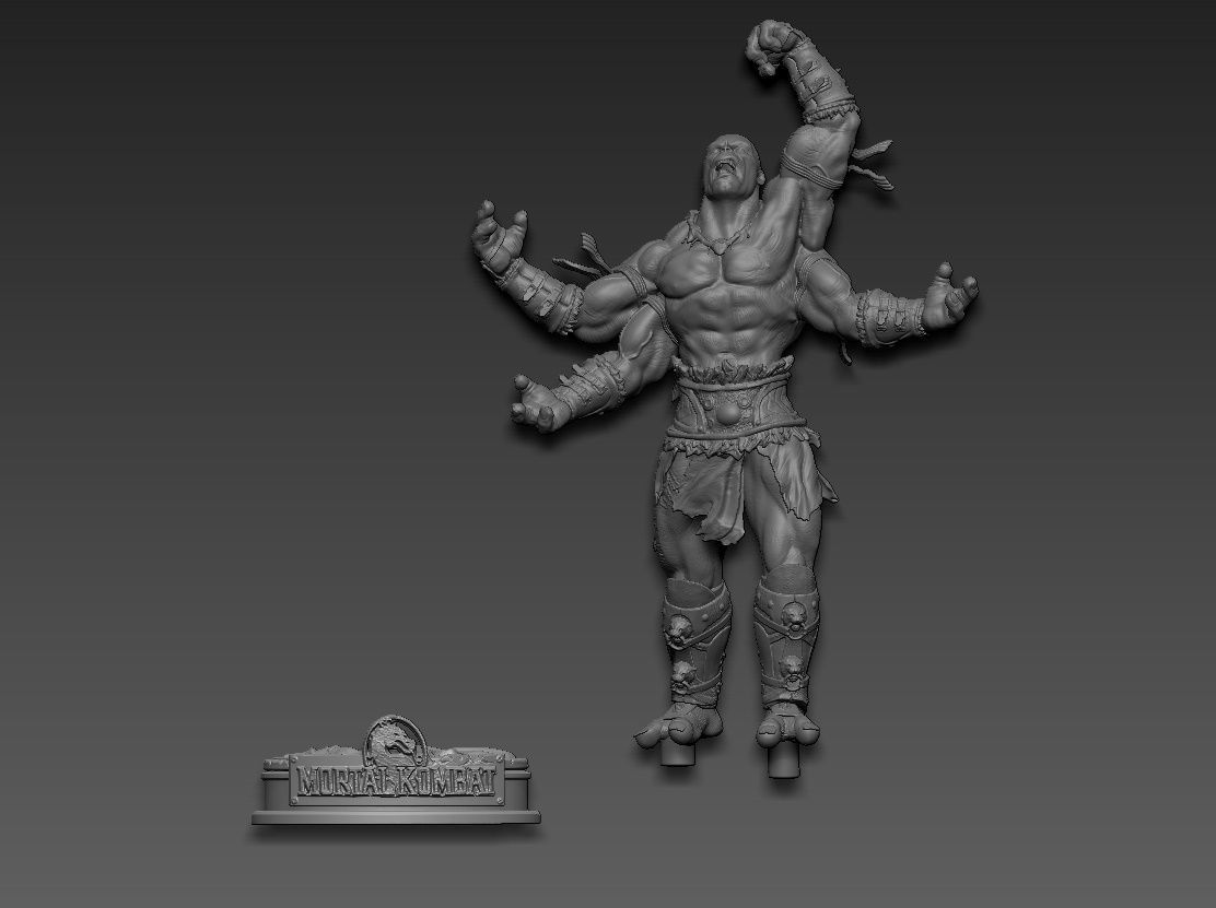 Goro mortal kombat 3D print model_20