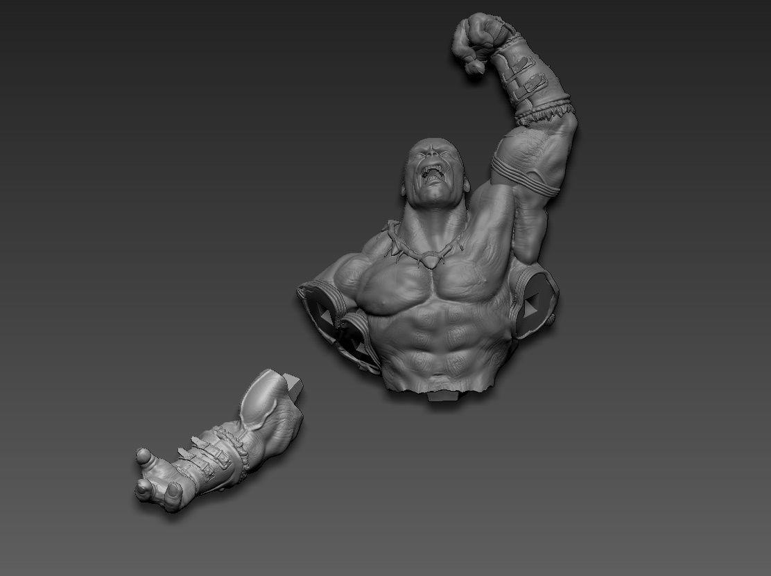 Goro mortal kombat 3D print model_26