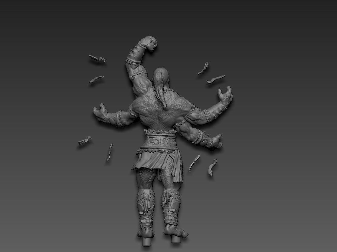 Goro mortal kombat 3D print model_21