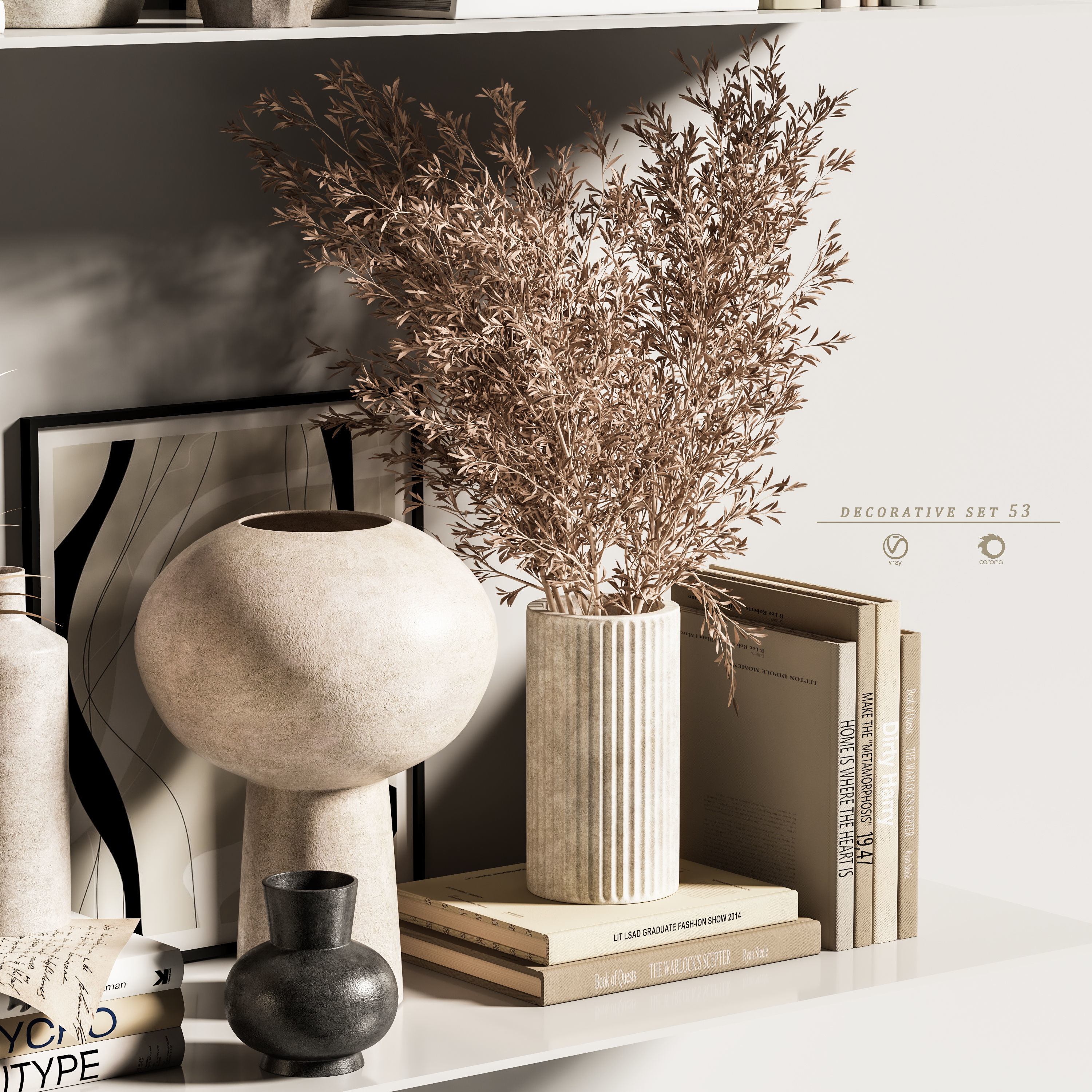 decorative set 53 3D model_1