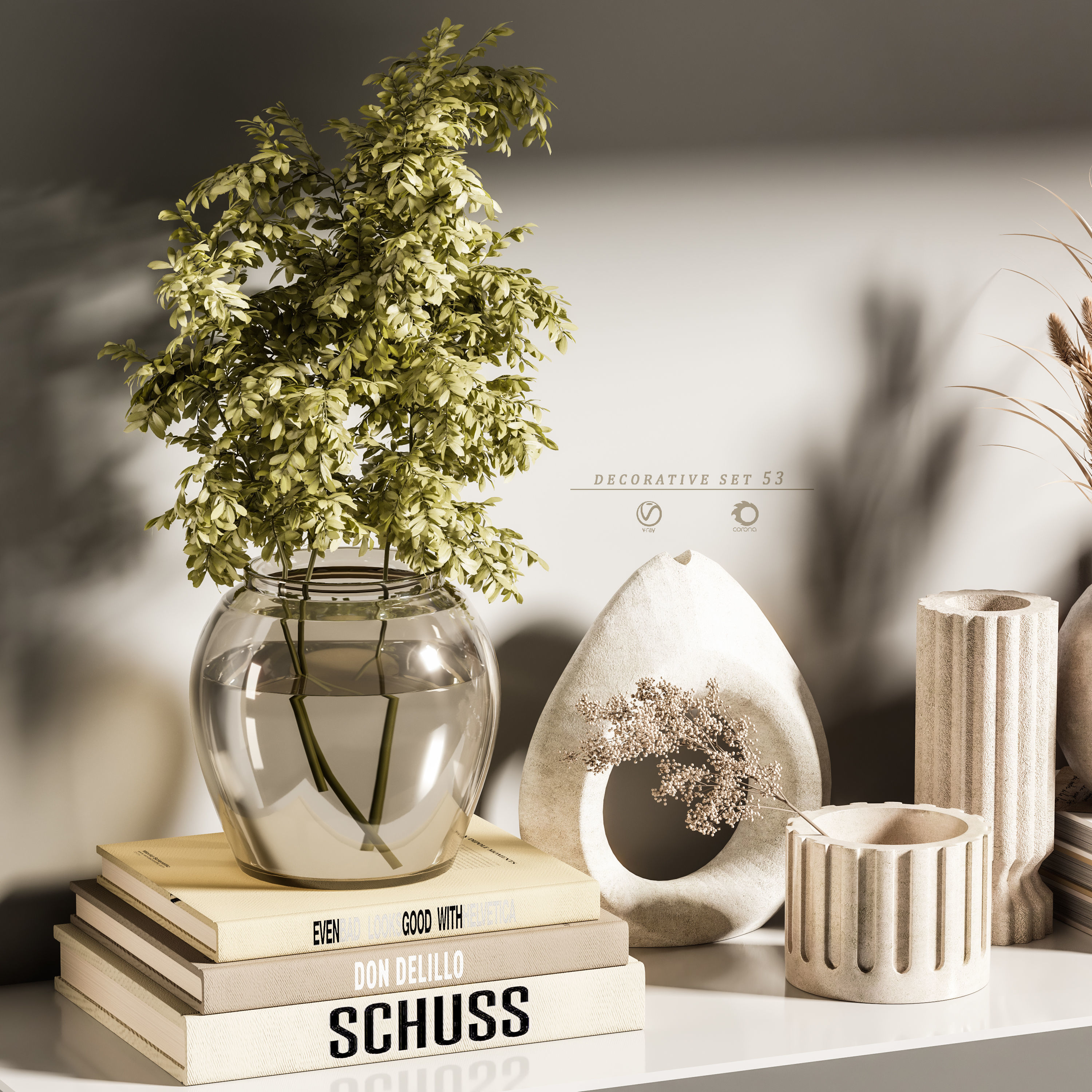 decorative set 53 3D model_3