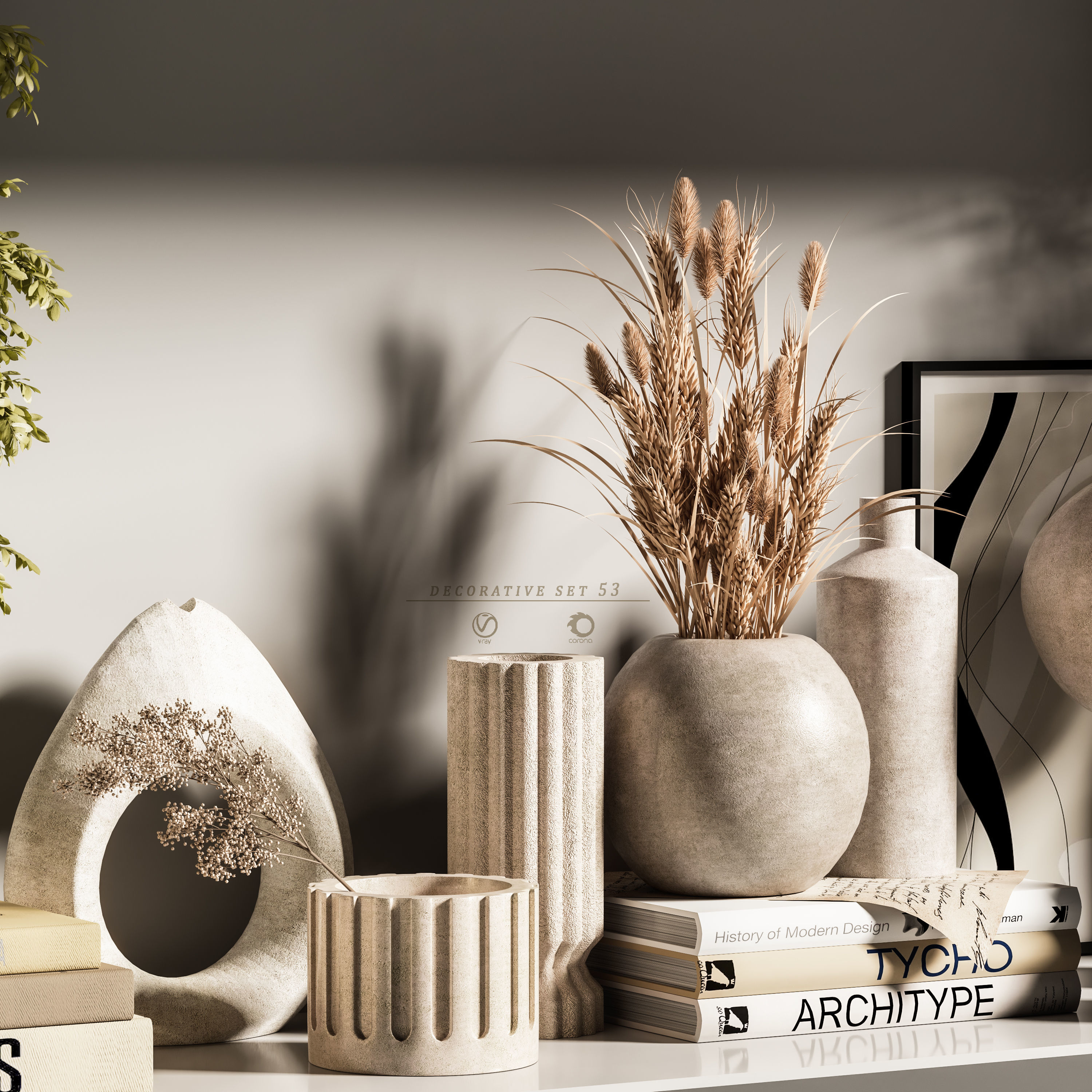 decorative set 53 3D model_2