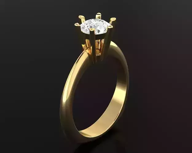  solitaire ring 3dmodel 3dprint
