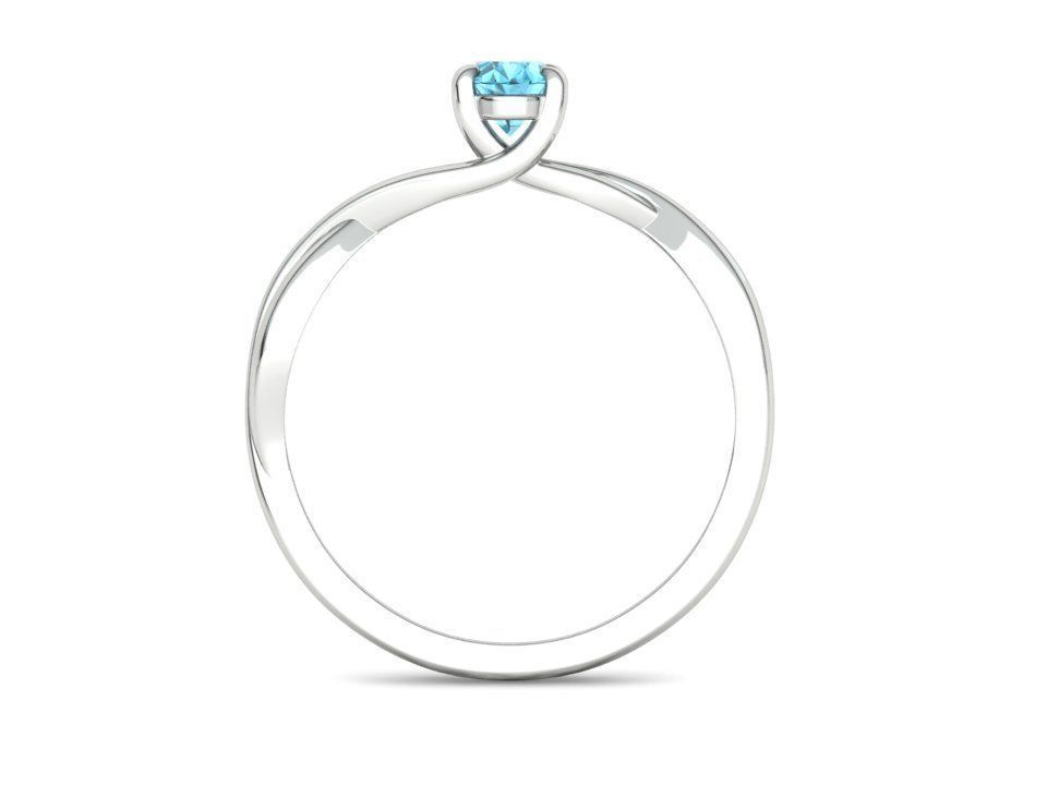 Oval Stone 6x4 Solitaire Ring Trellis Ring 3Dmodel 3D print model_28