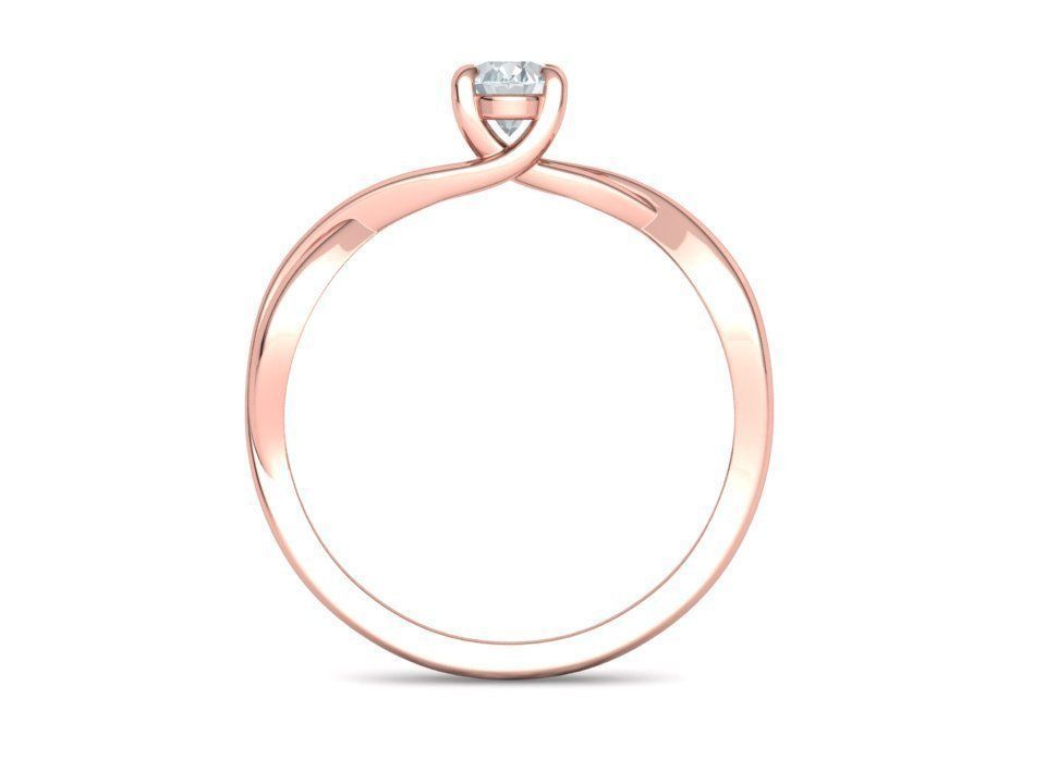 Oval Stone 6x4 Solitaire Ring Trellis Ring 3Dmodel 3D print model_23