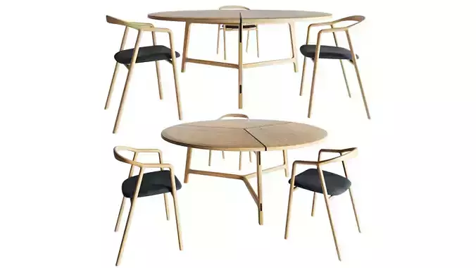 De Padova Mavari table and Woak Brioni Chair