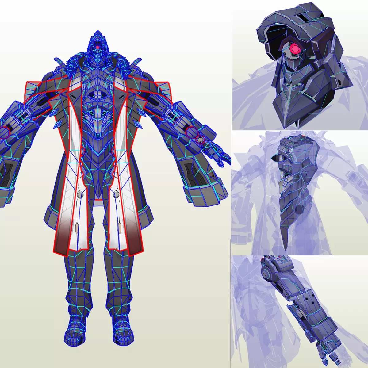 Svarog Honkai Star Rail template eva foam pepakura unfold 3D print model_0