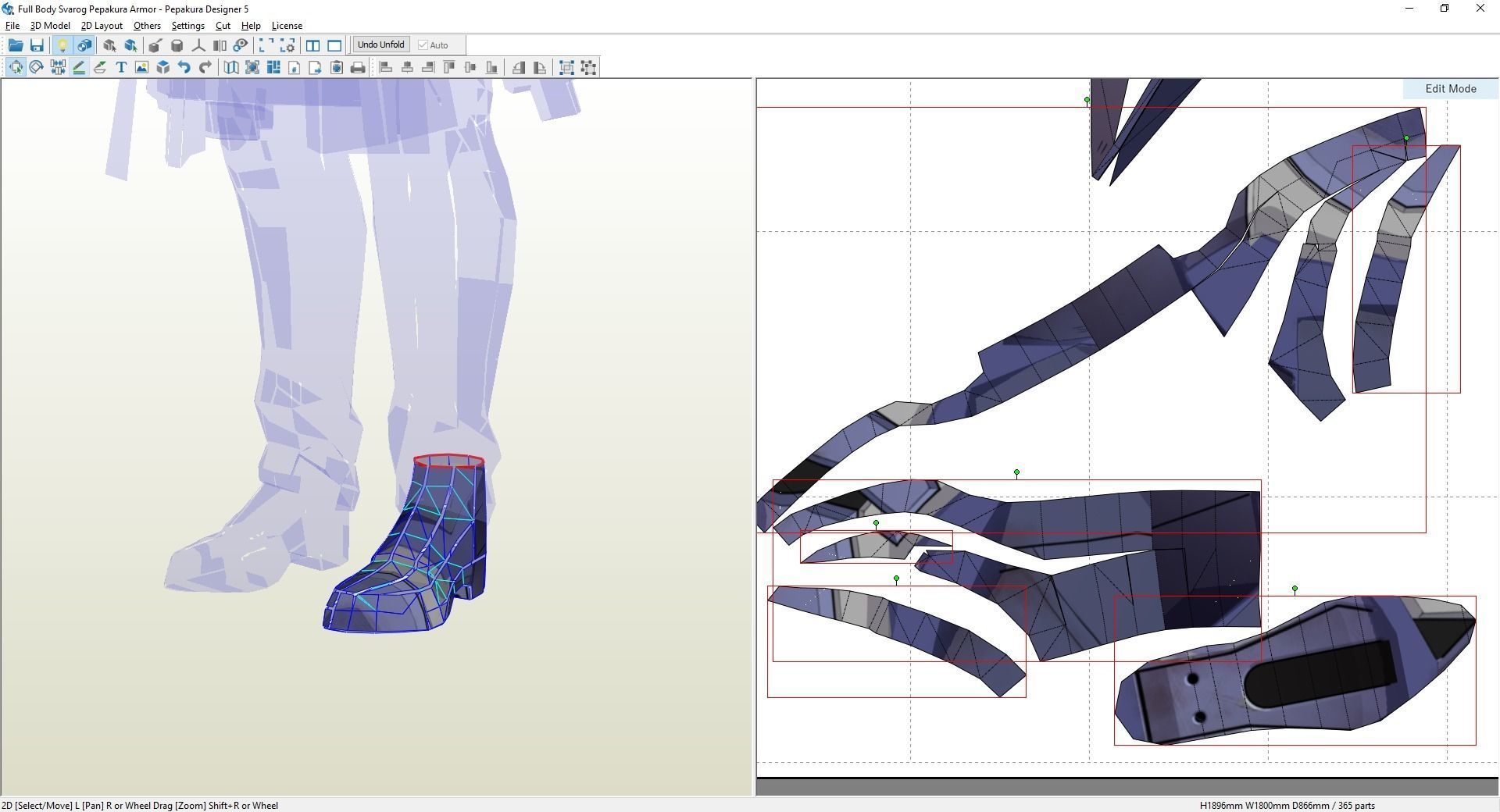 Svarog Honkai Star Rail template eva foam pepakura unfold 3D print model_6