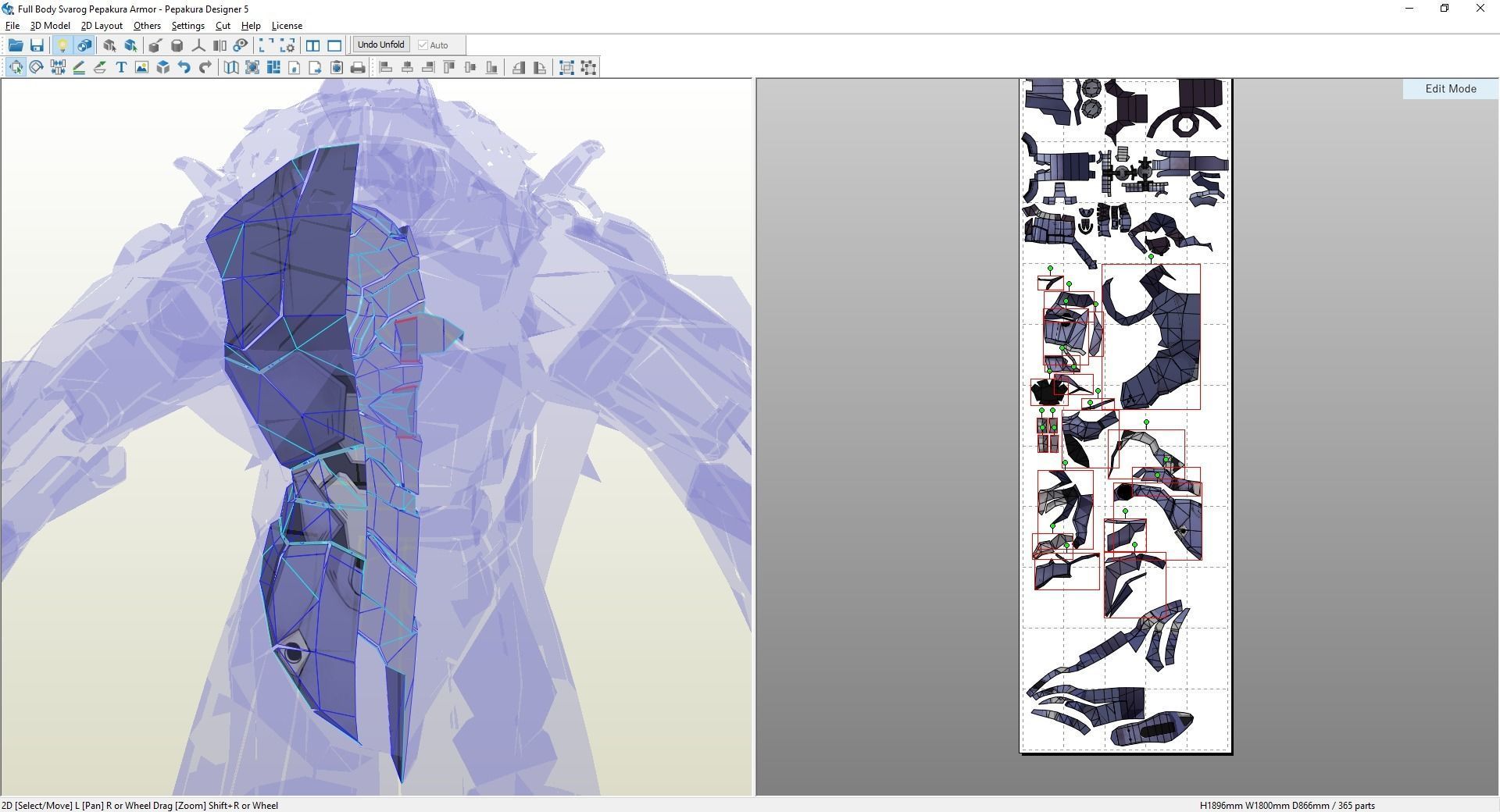 Svarog Honkai Star Rail template eva foam pepakura unfold 3D print model_5