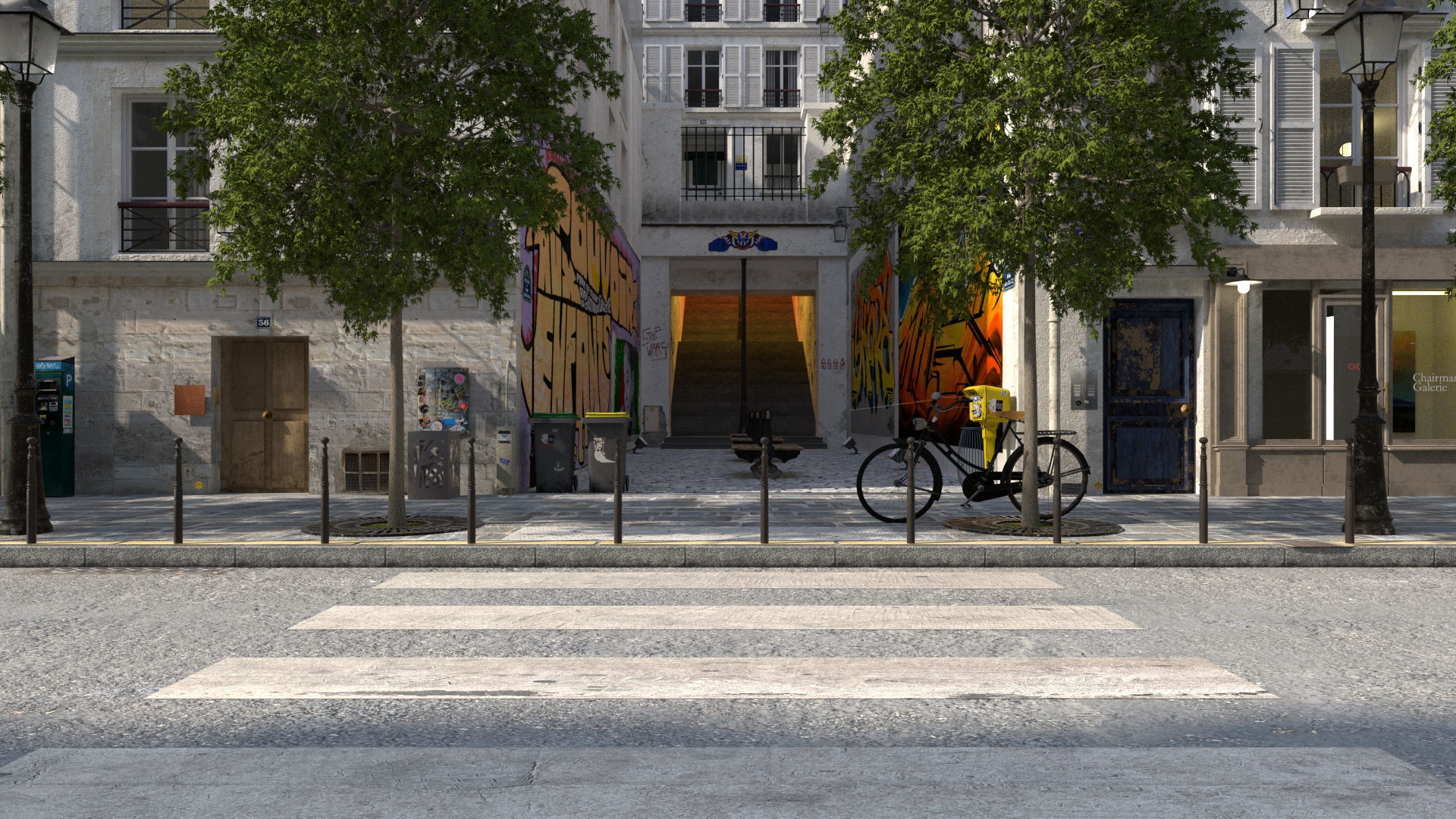 Paris Trendy Street and Place Bundle Studio license 3D model_4