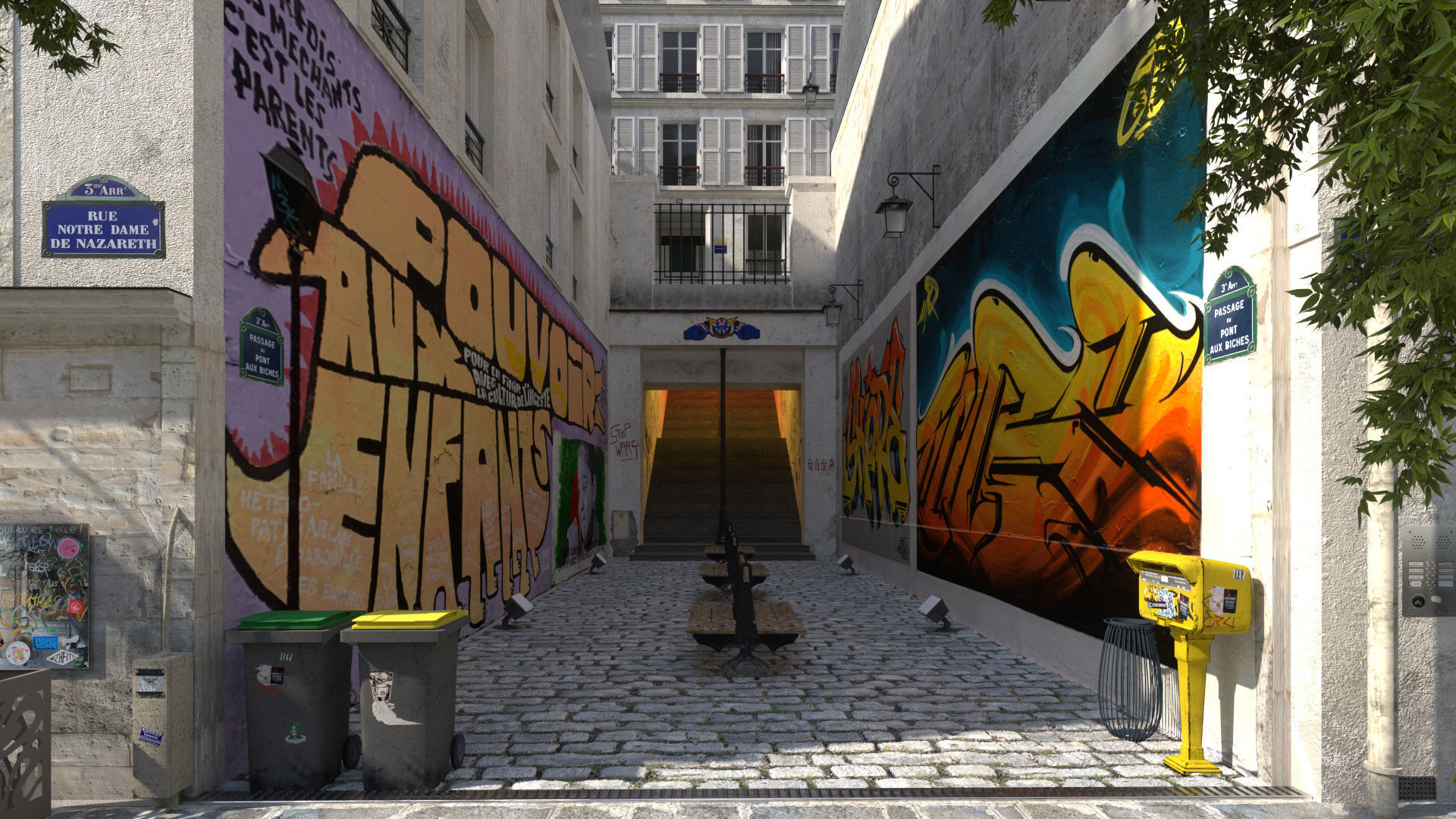 Paris Trendy Street and Place Bundle Studio license 3D model_21