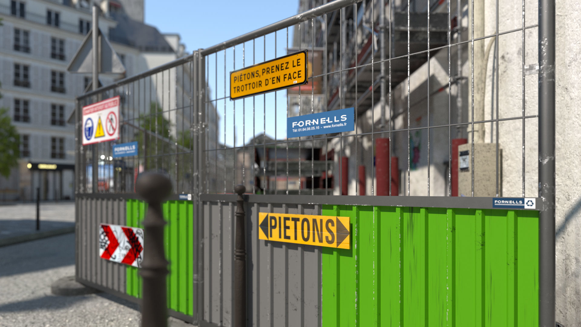 Paris Trendy Street and Place Bundle Studio license 3D model_24
