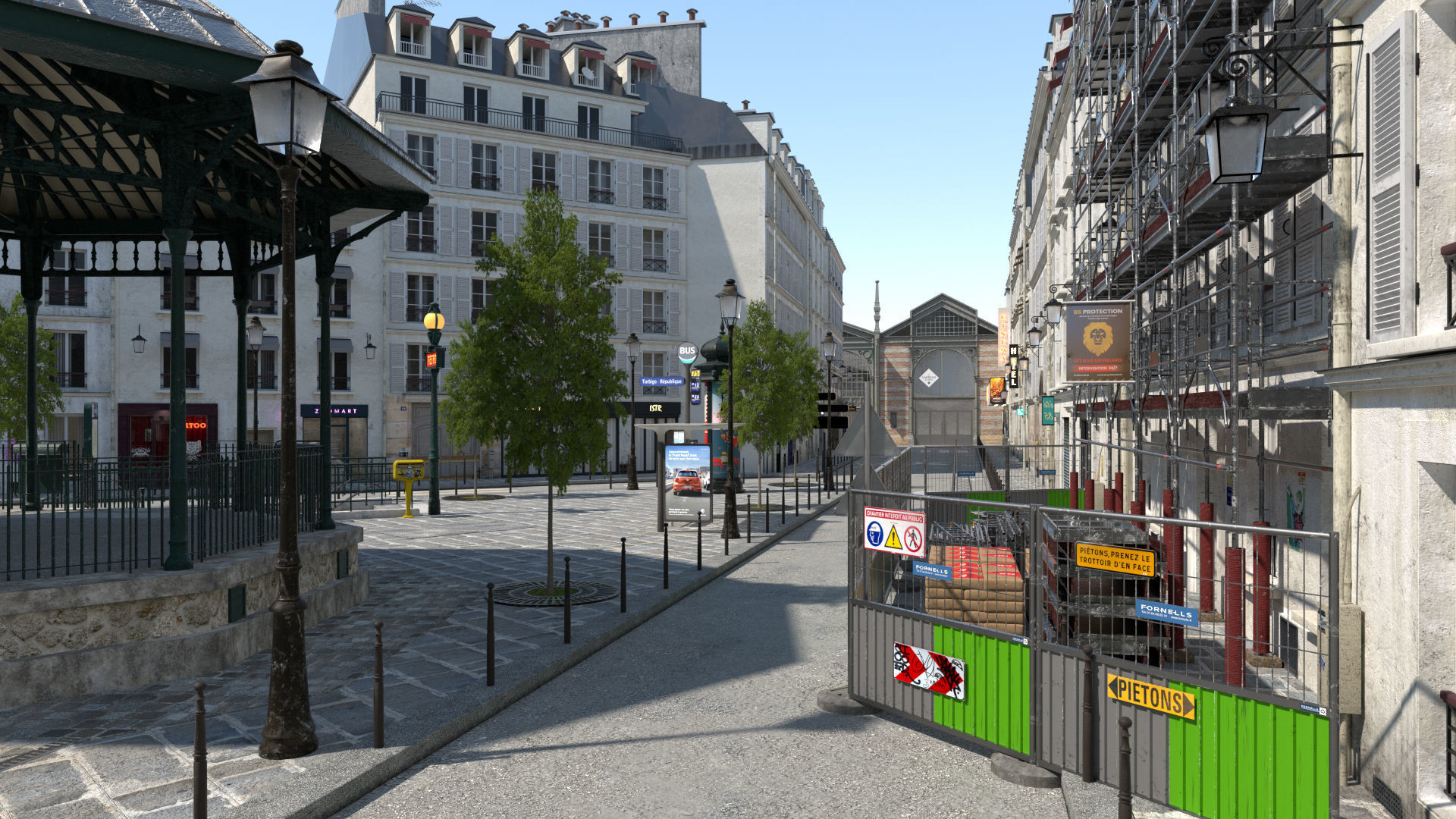 Paris Trendy Street and Place Bundle Studio license 3D model_29
