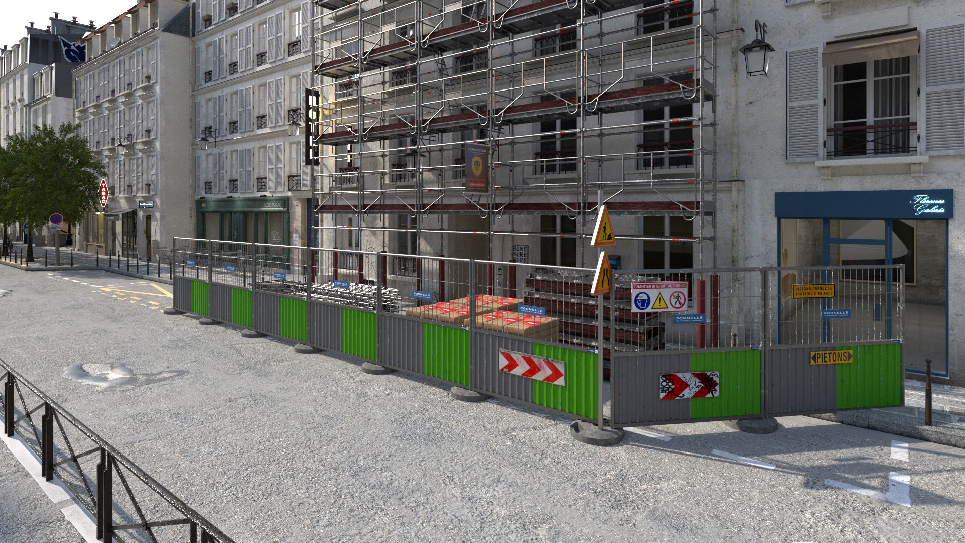 Paris Trendy Street and Place Bundle Studio license 3D model_20