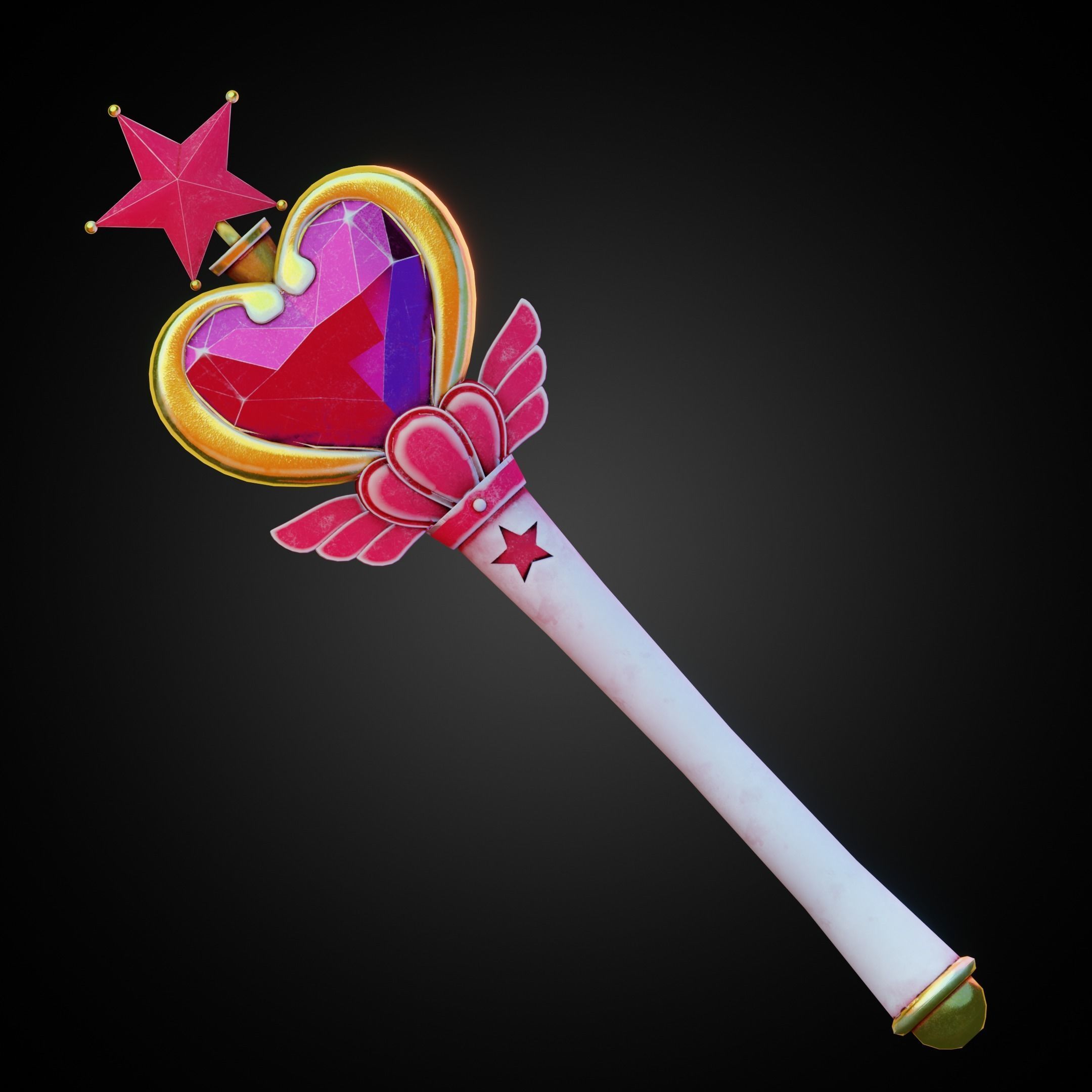 Sailor Moon Pink Moon Rod  for Cosplay 3D print model_2