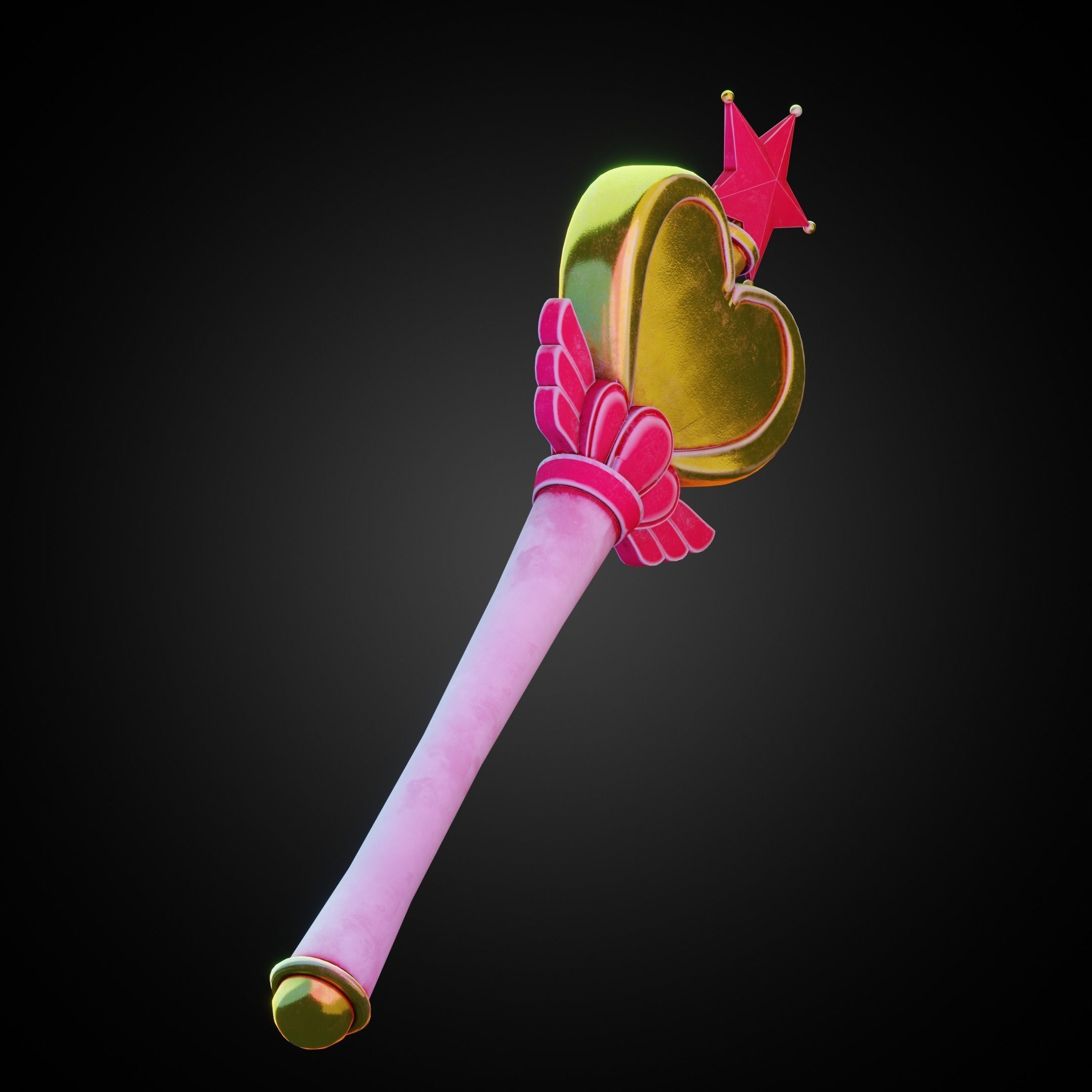 Sailor Moon Pink Moon Rod  for Cosplay 3D print model_5