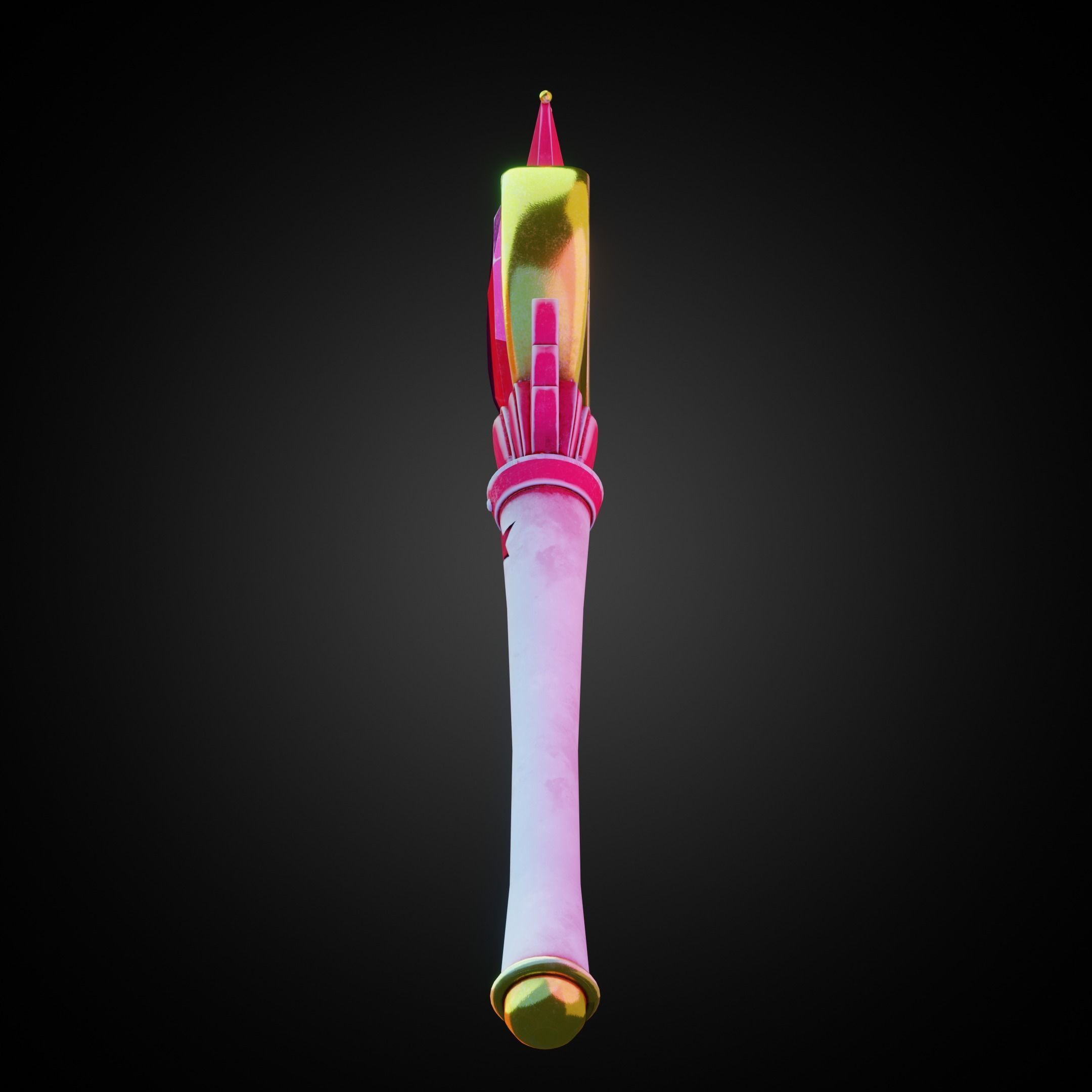 Sailor Moon Pink Moon Rod  for Cosplay 3D print model_4