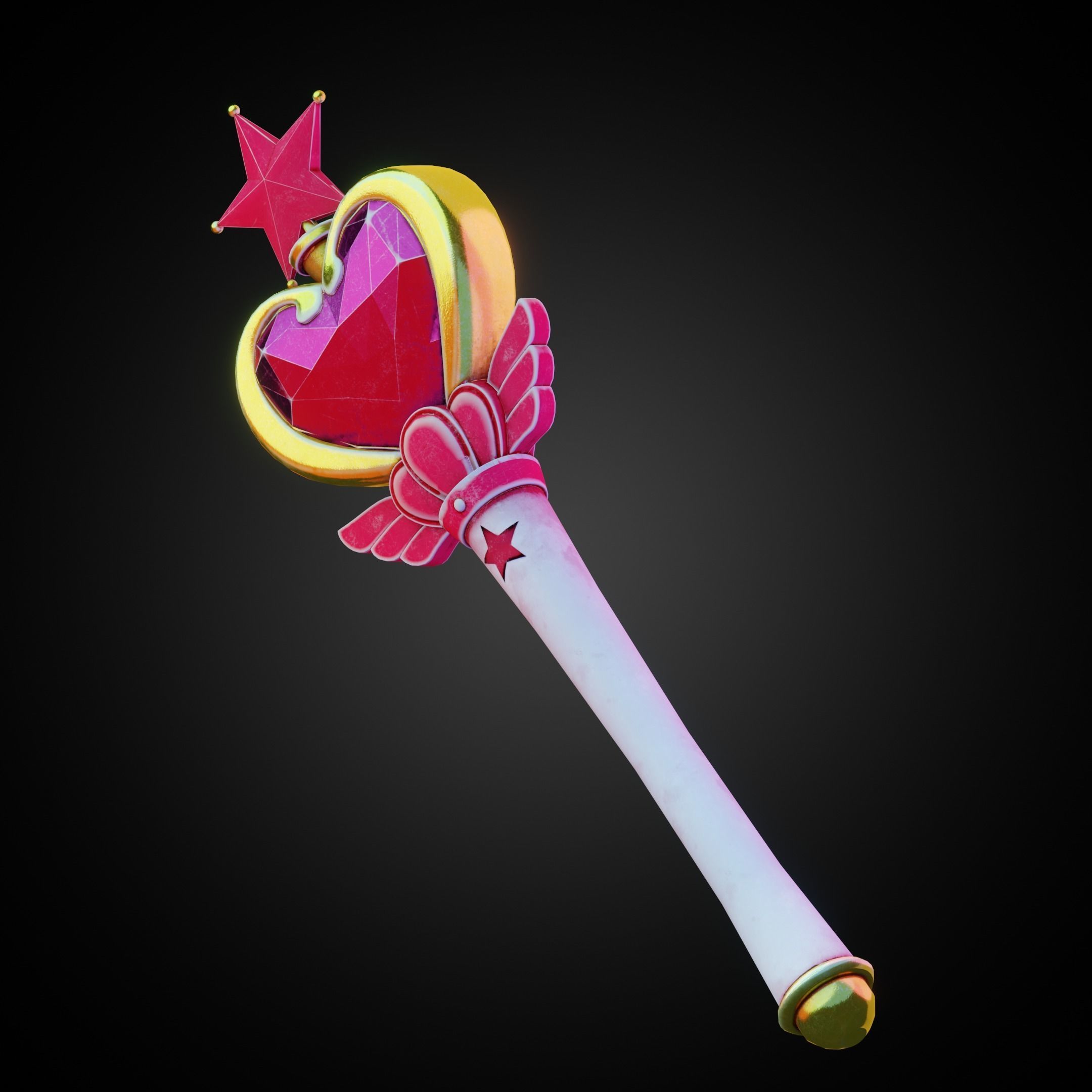 Sailor Moon Pink Moon Rod  for Cosplay 3D print model_3