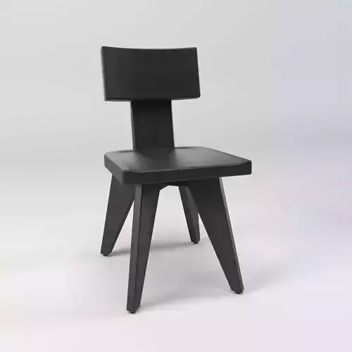 Dining chair  -  Accent chair  -  Wooden chair Low-poly 3D model